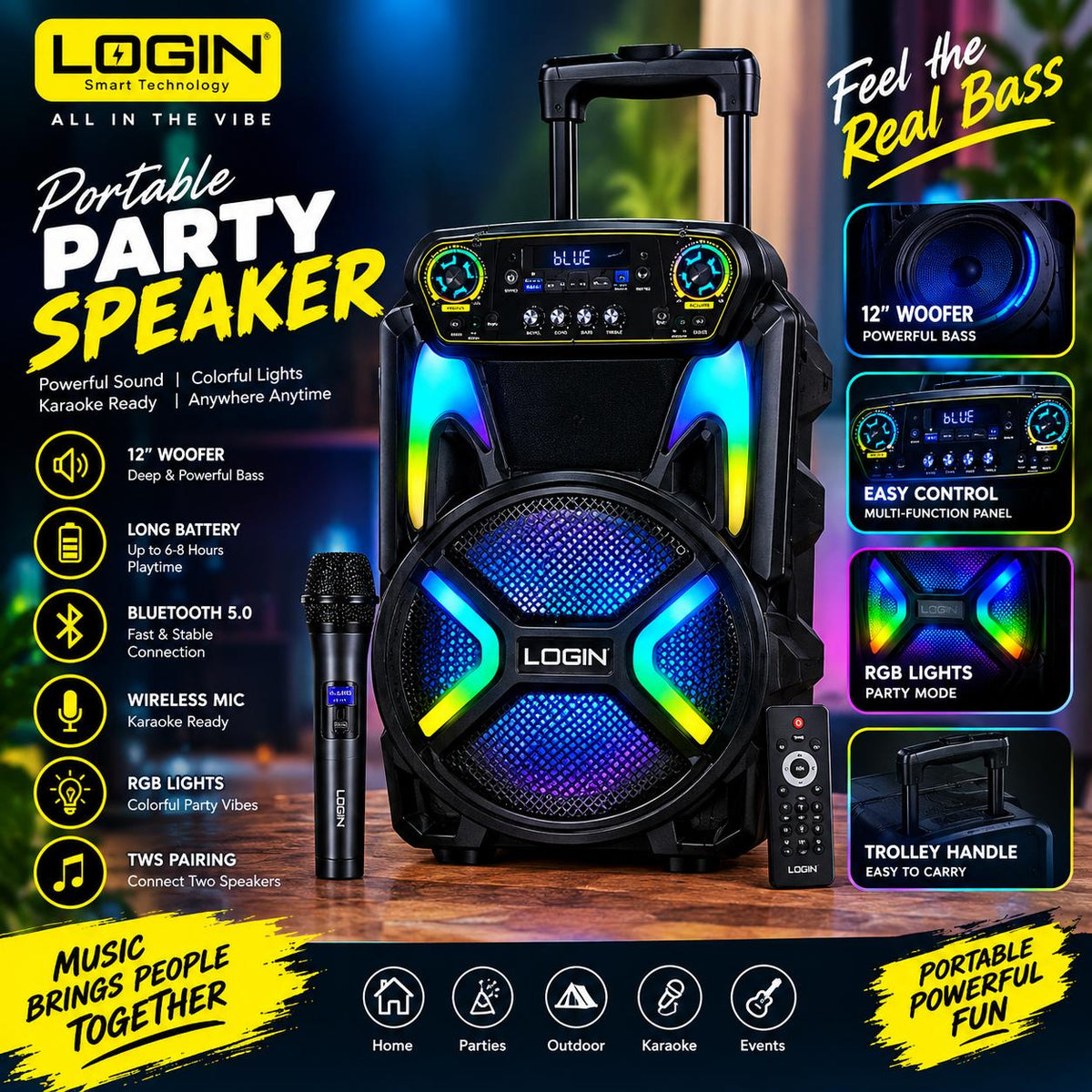 Portable PARTY SPEAKER
