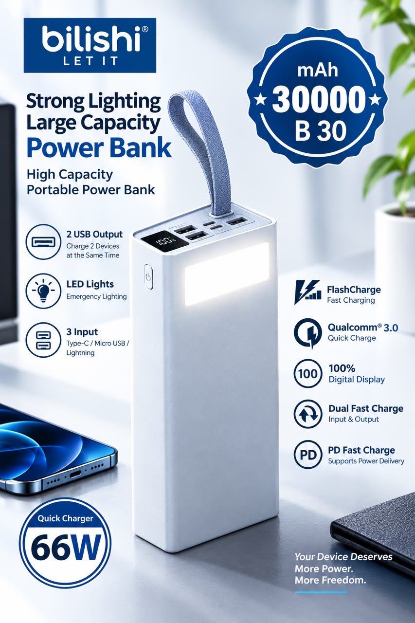 Strong lighting Large capacity power bank